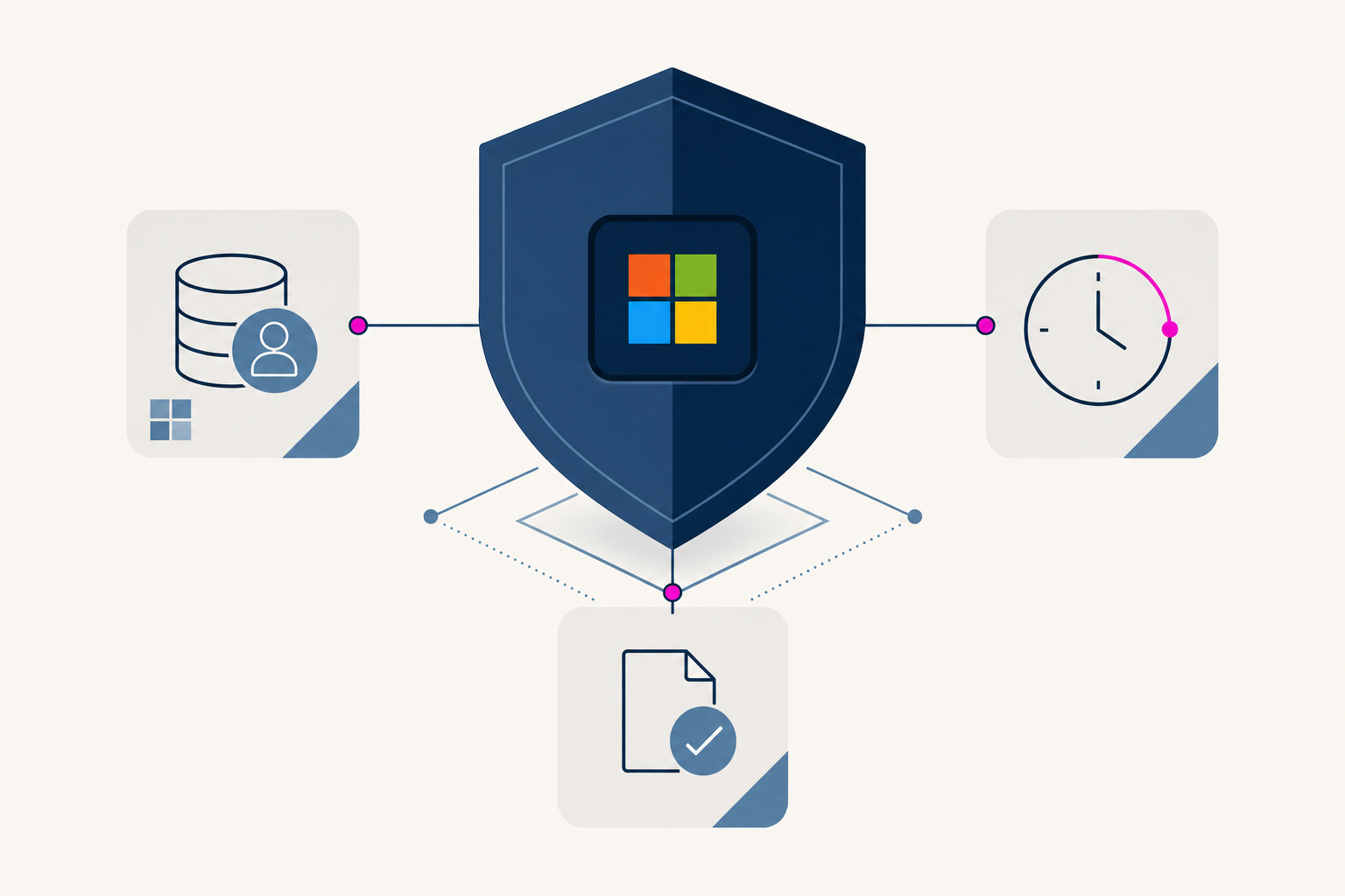 Minimal editorial illustration of Certinia’s agentic service operations system.