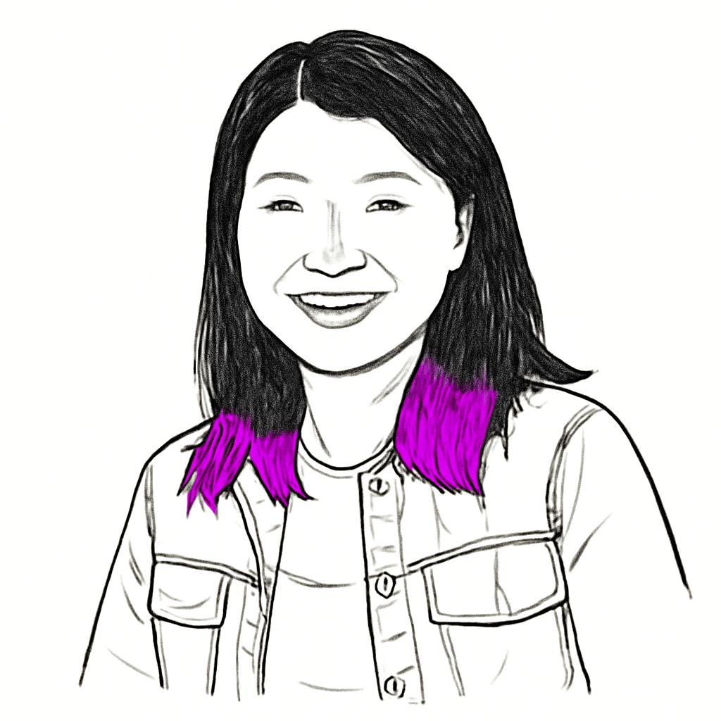 Drawn portrait of Chip Huyen