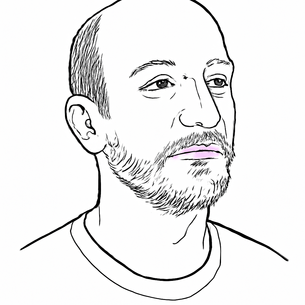 Drawn portrait of Boris Cherny