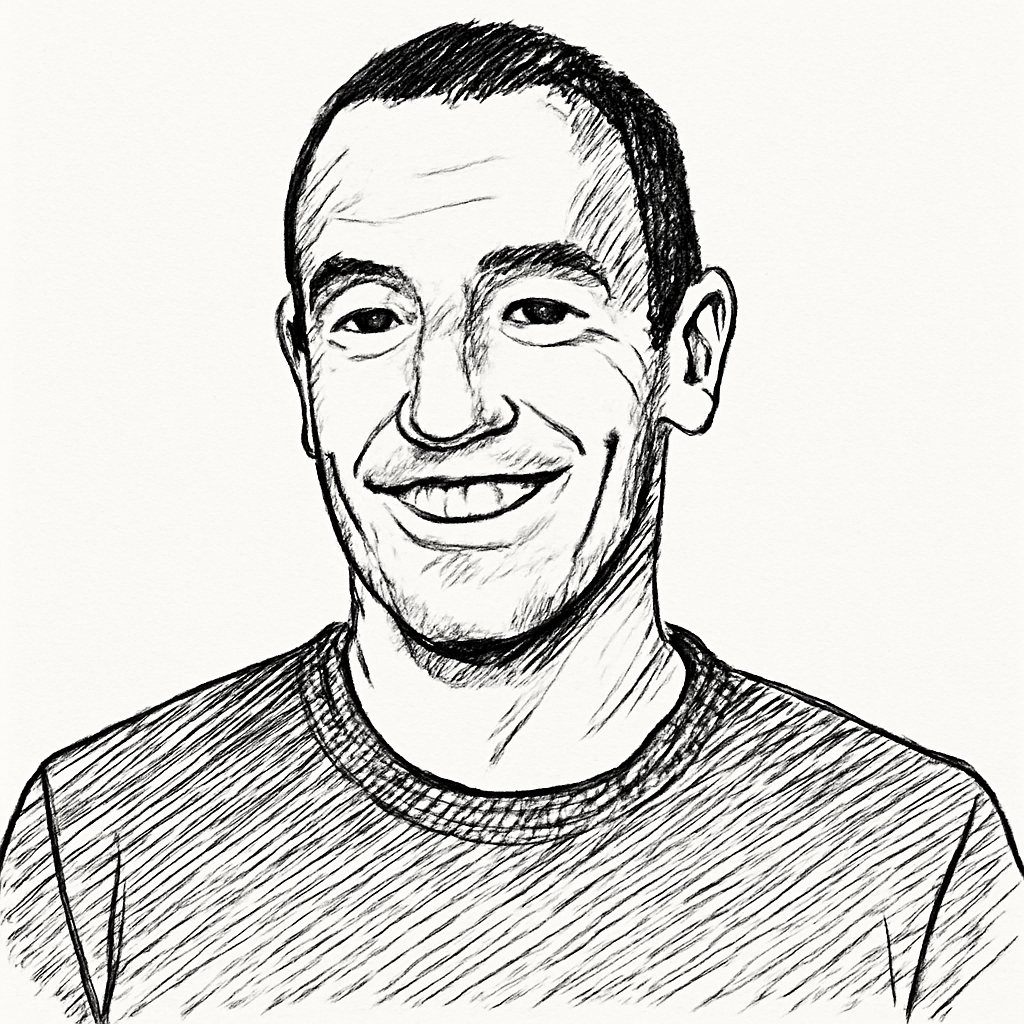 Drawn portrait of Kevin Weil