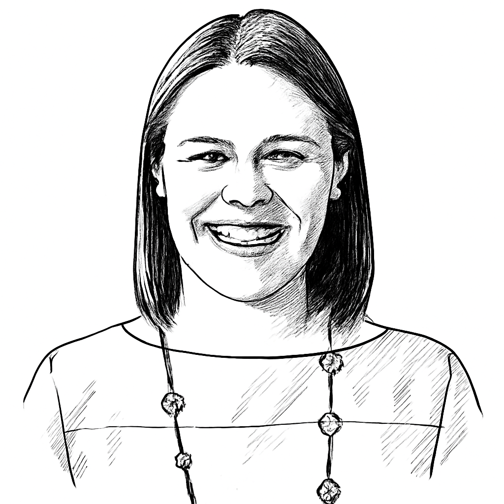 Drawn portrait of Allison Murphy