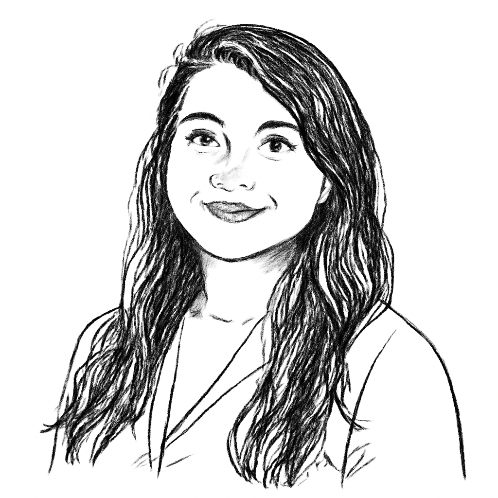 Drawn portrait of Sagel T.