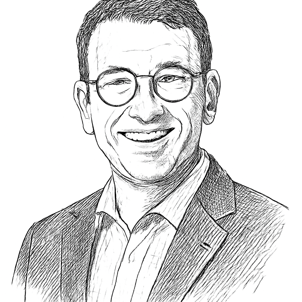 Drawn portrait of Judson Althoff