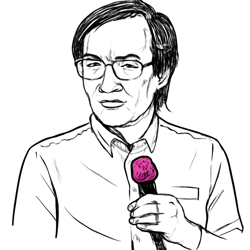 Drawn portrait of Terence Tao