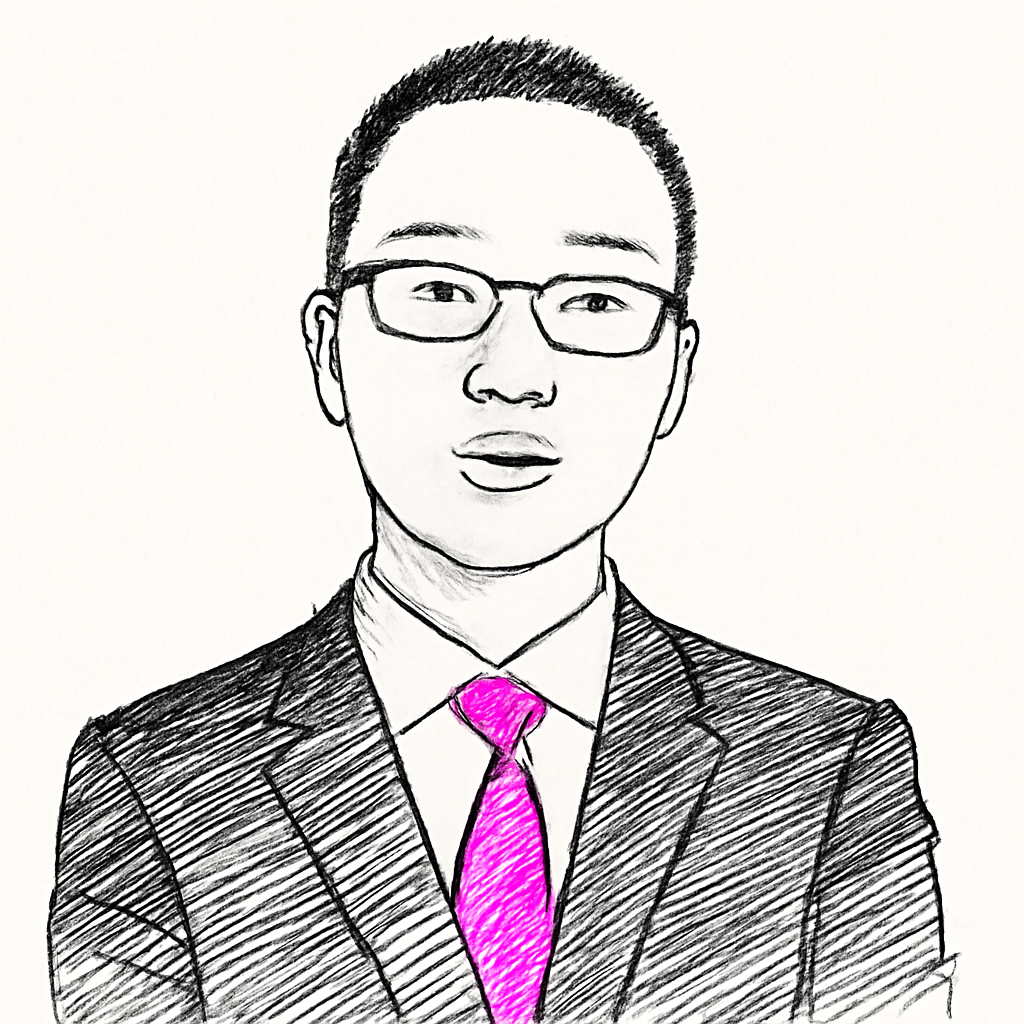 Drawn portrait of Eddie Wu