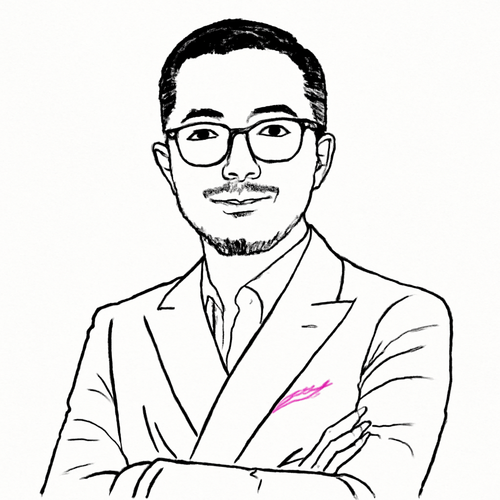 Drawn portrait of Fan Jiang