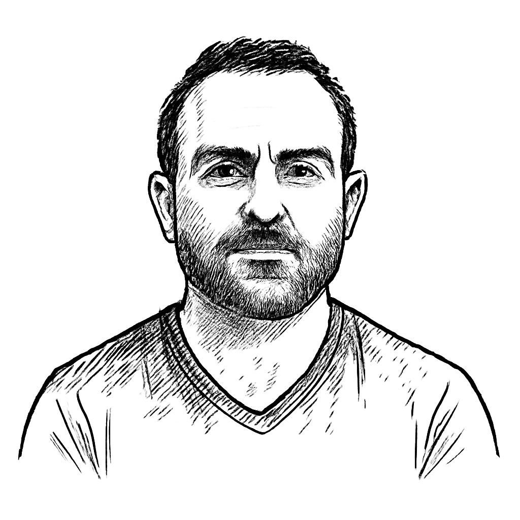 Drawn portrait of Joseph Inzerillo