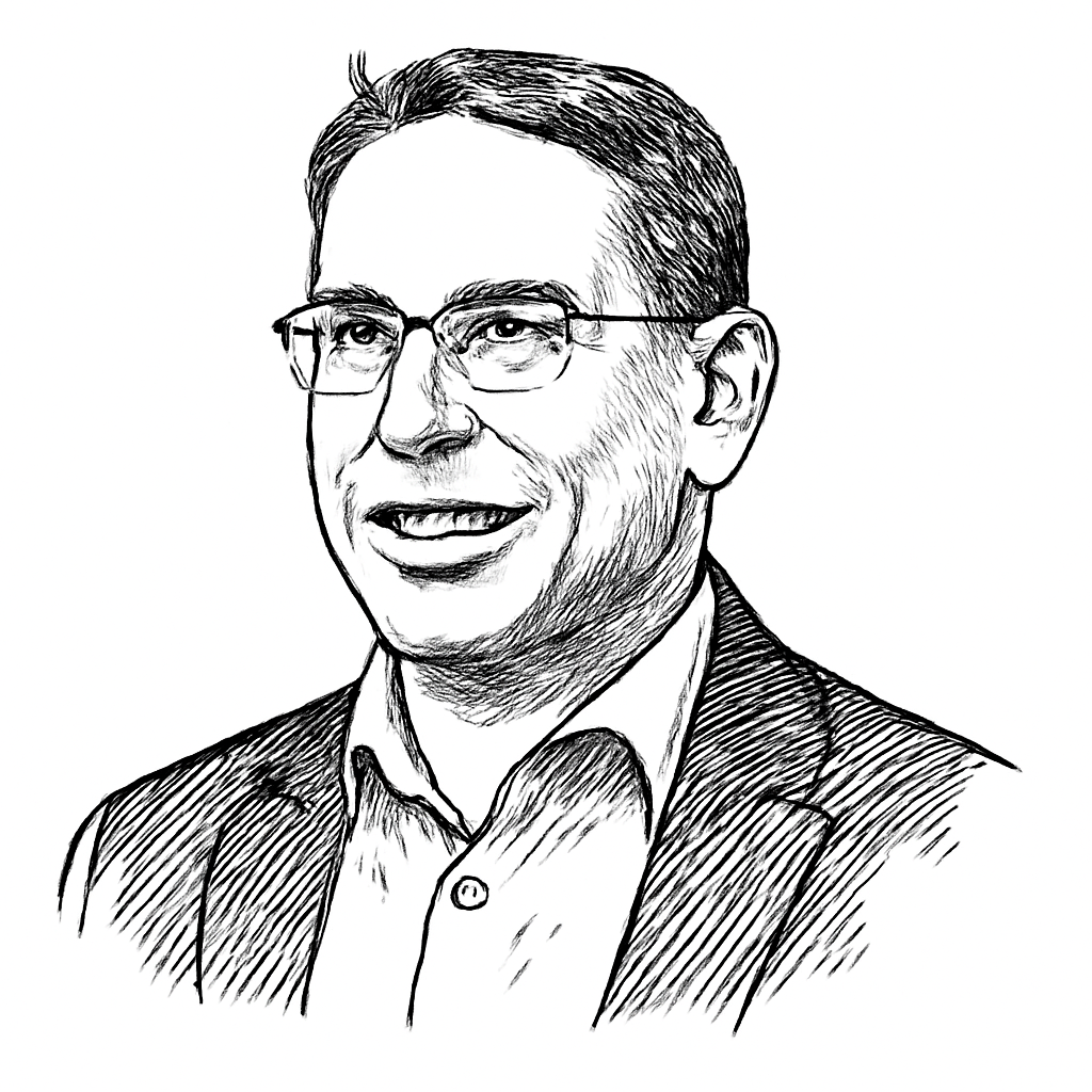 Drawn portrait of Kris Billmaier