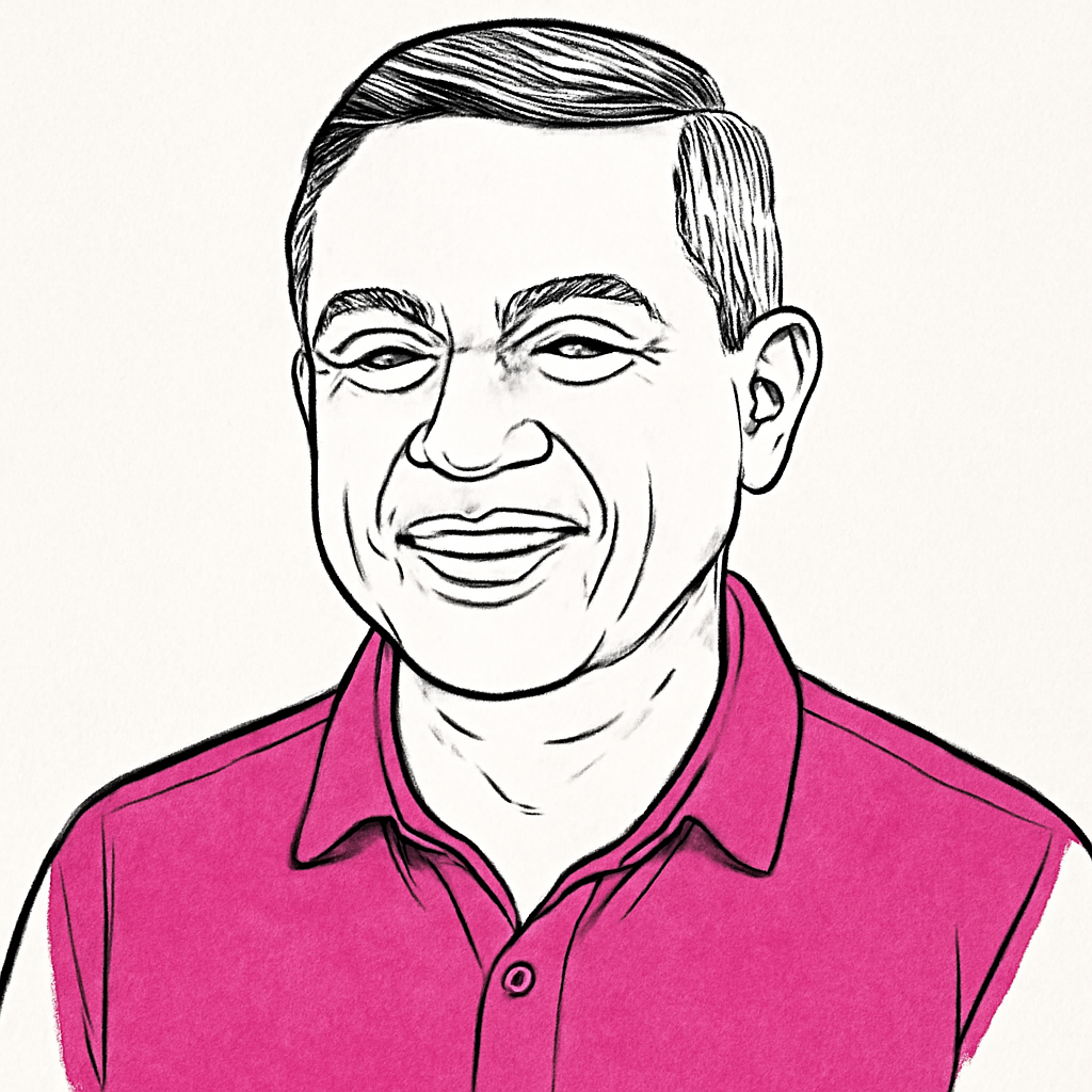 Drawn portrait of Rahul Auradkar