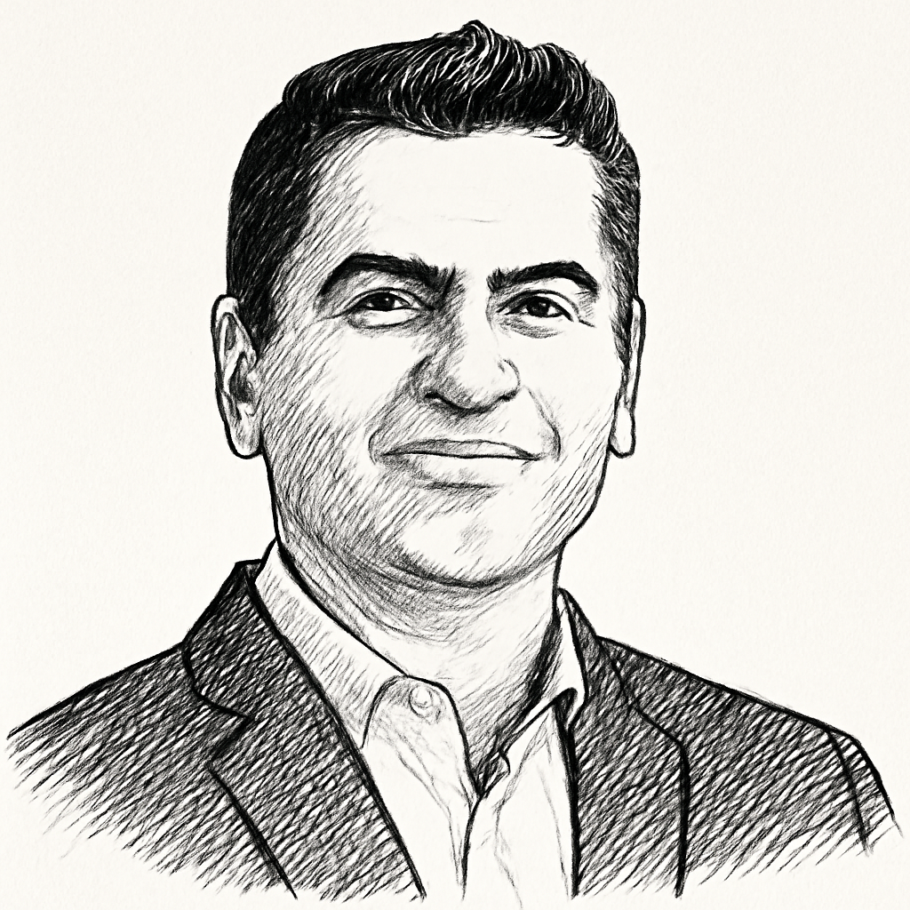 Drawn portrait of Vaibhav Taneja