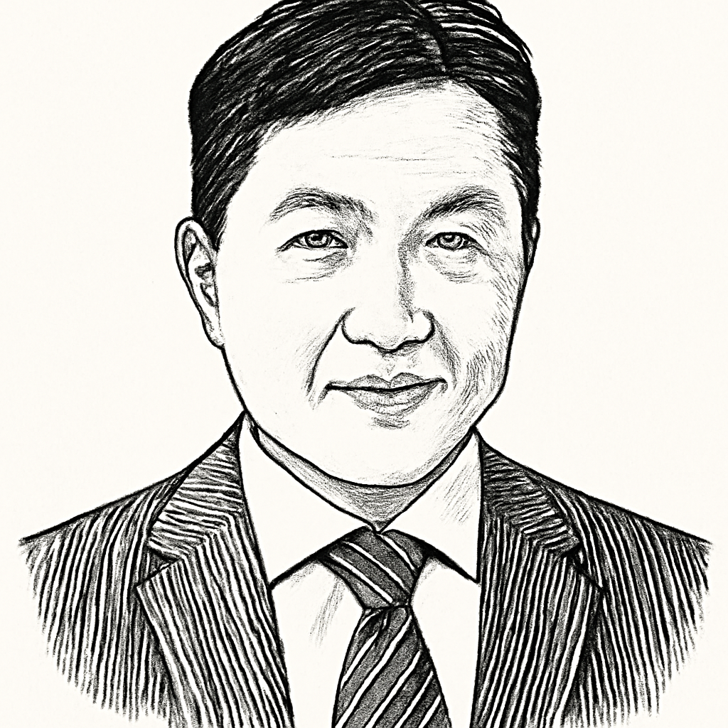 Drawn portrait of Chris Horng - Dar Lin