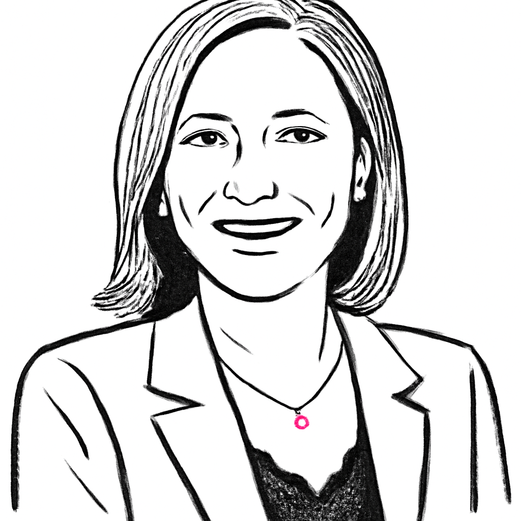Drawn portrait of Stella Low
