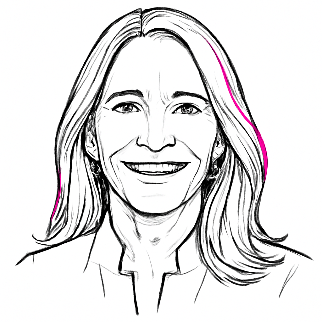 Drawn portrait of Lara Balazs