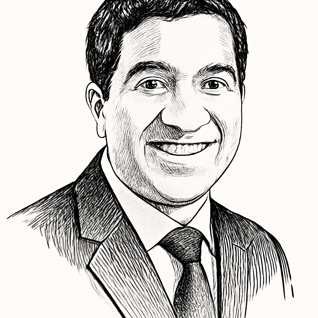 Drawn portrait of Karthik R.