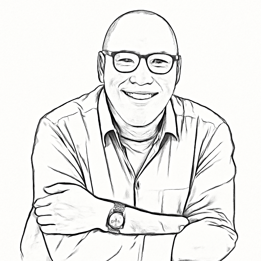 Drawn portrait of Joost Smits