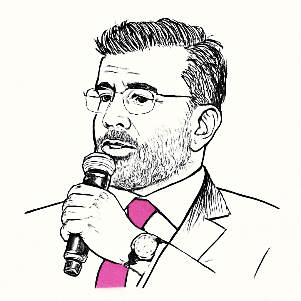 Drawn portrait of Nakul Duggal