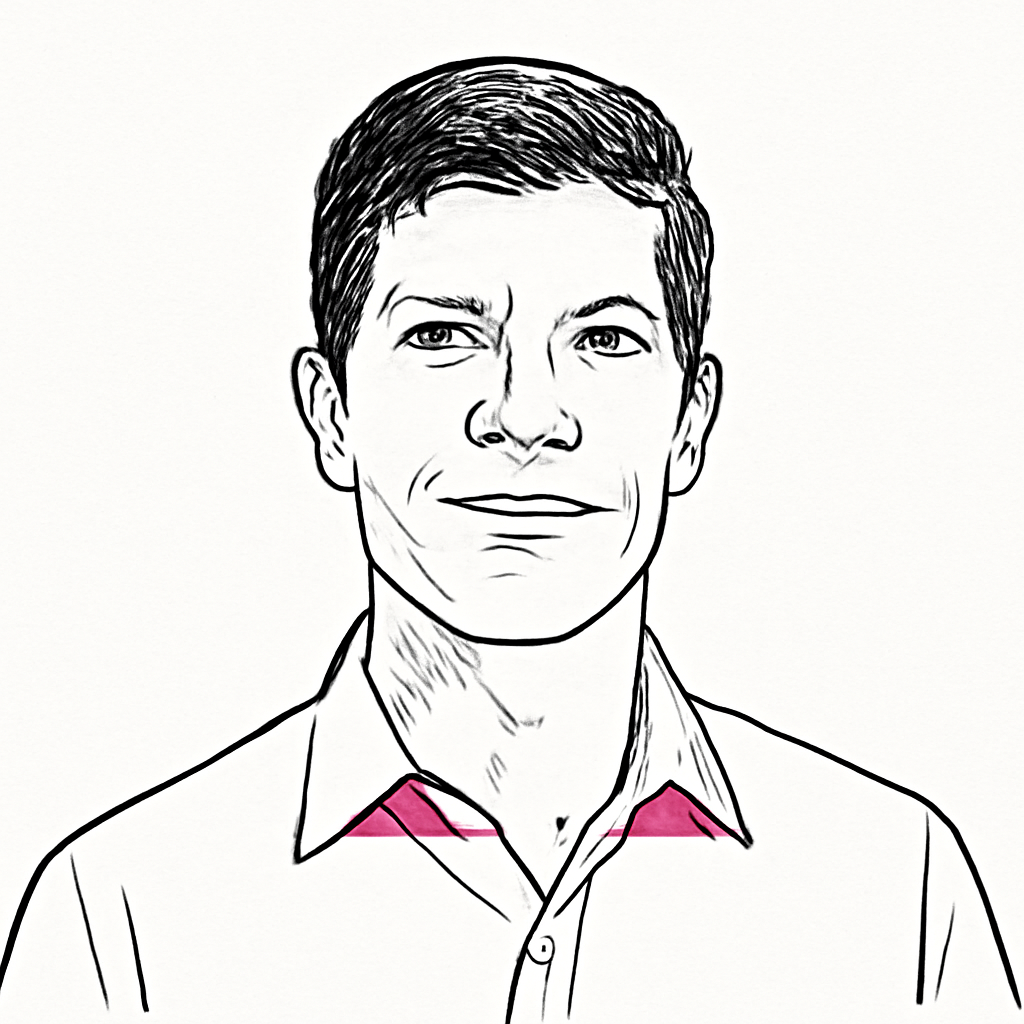 Drawn portrait of David Antczak