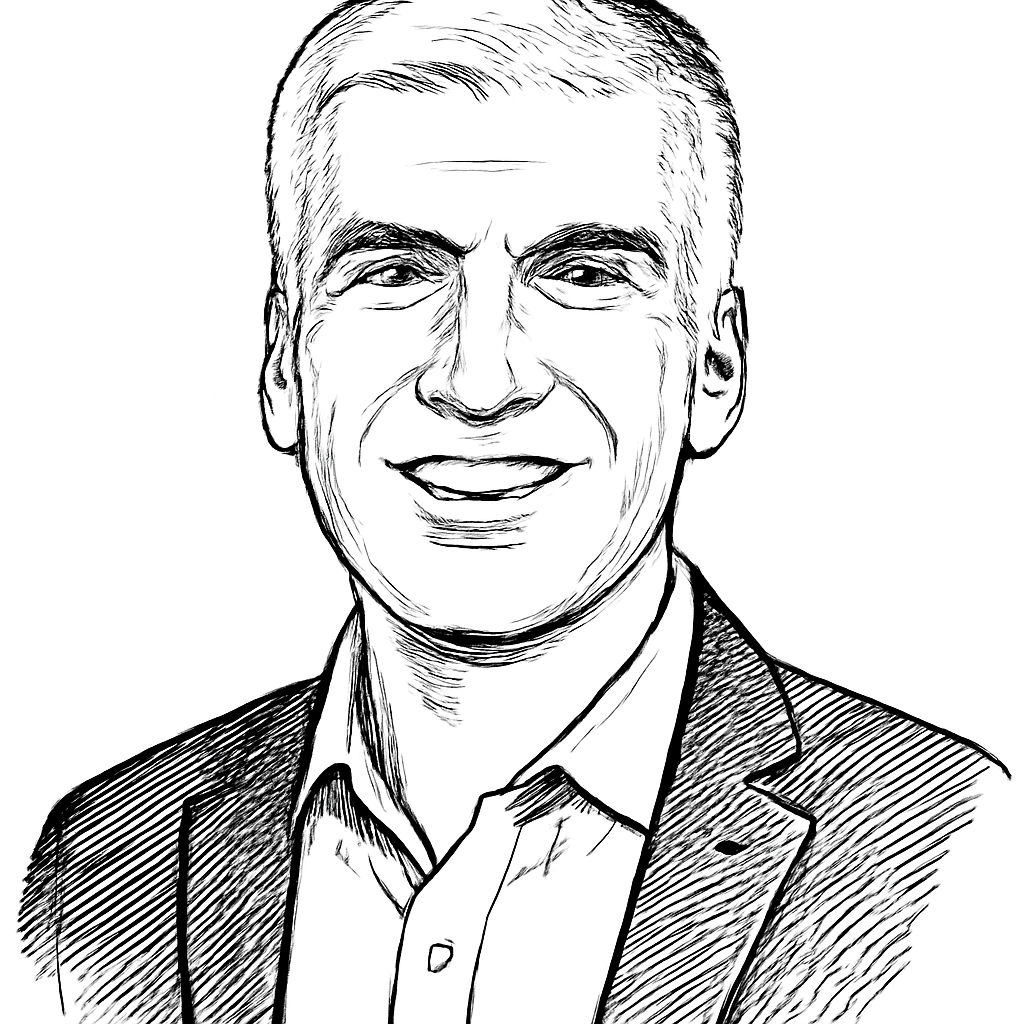 Drawn portrait of Rami Rahim