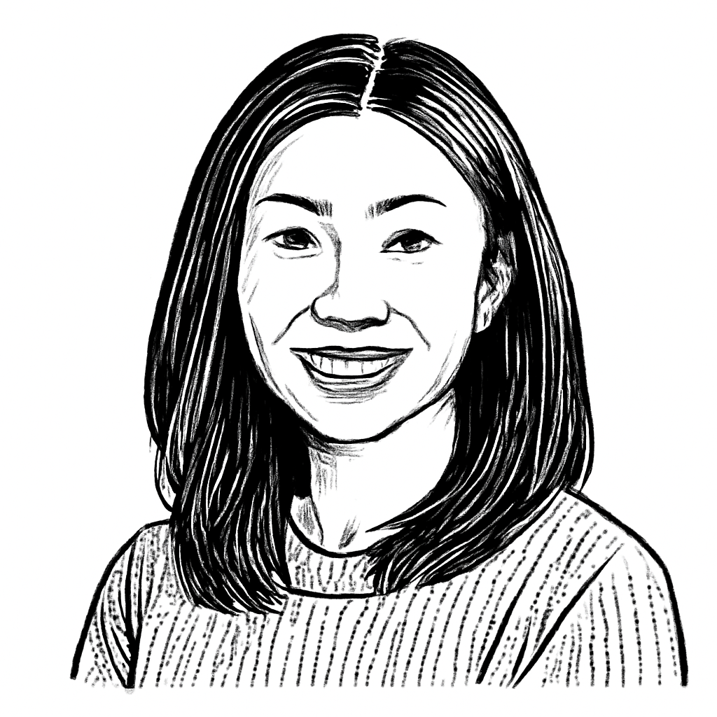 Drawn portrait of Hannah Wong