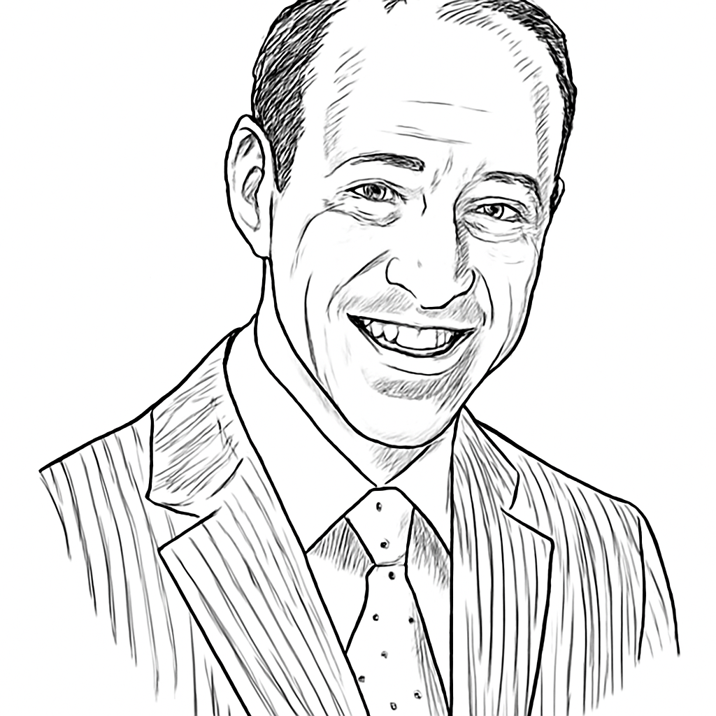 Drawn portrait of Chris Lehane