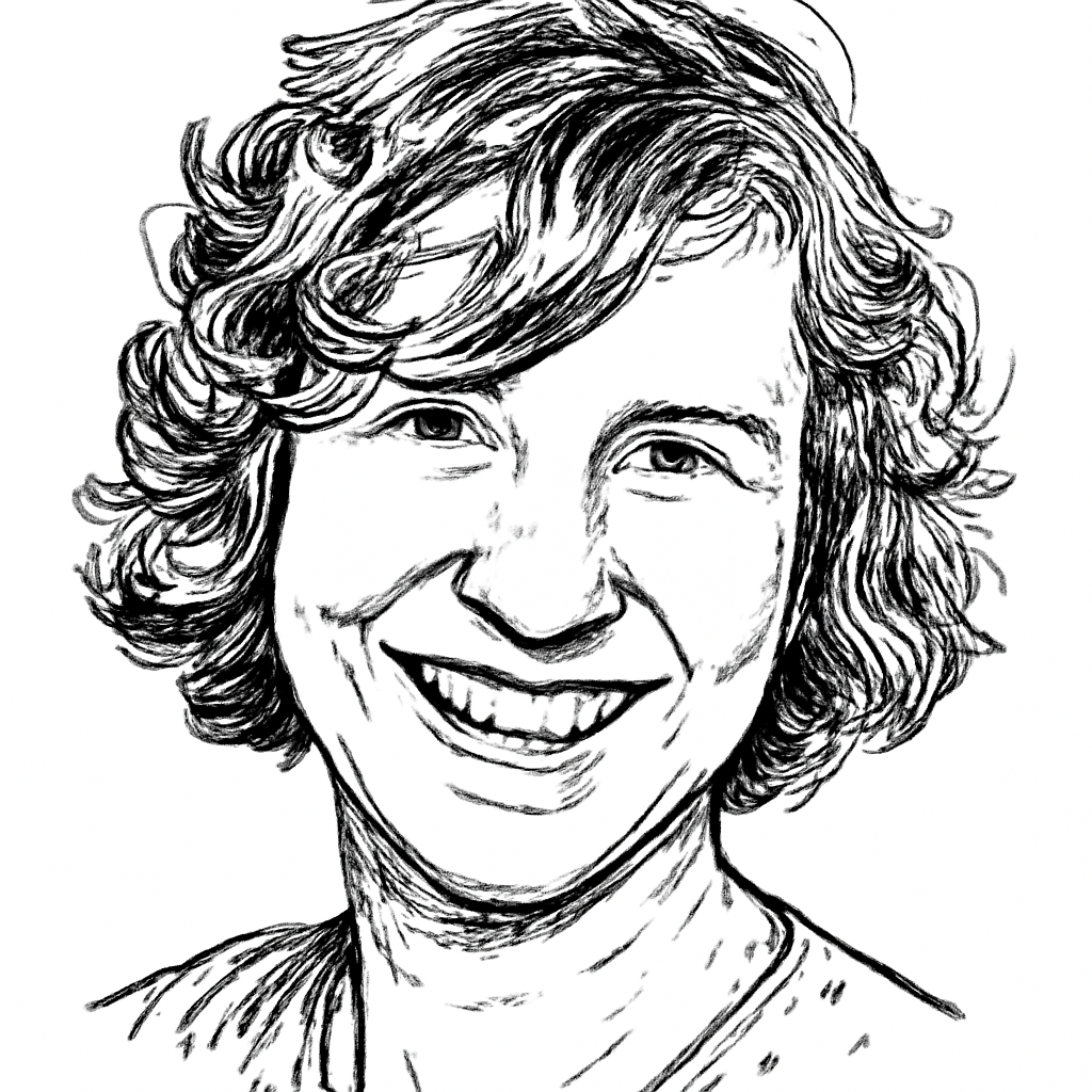 Drawn portrait of Hannah Pritchett
