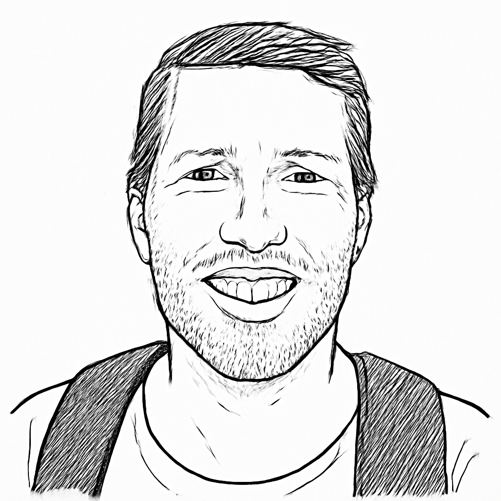 Drawn portrait of Clément Delangue
