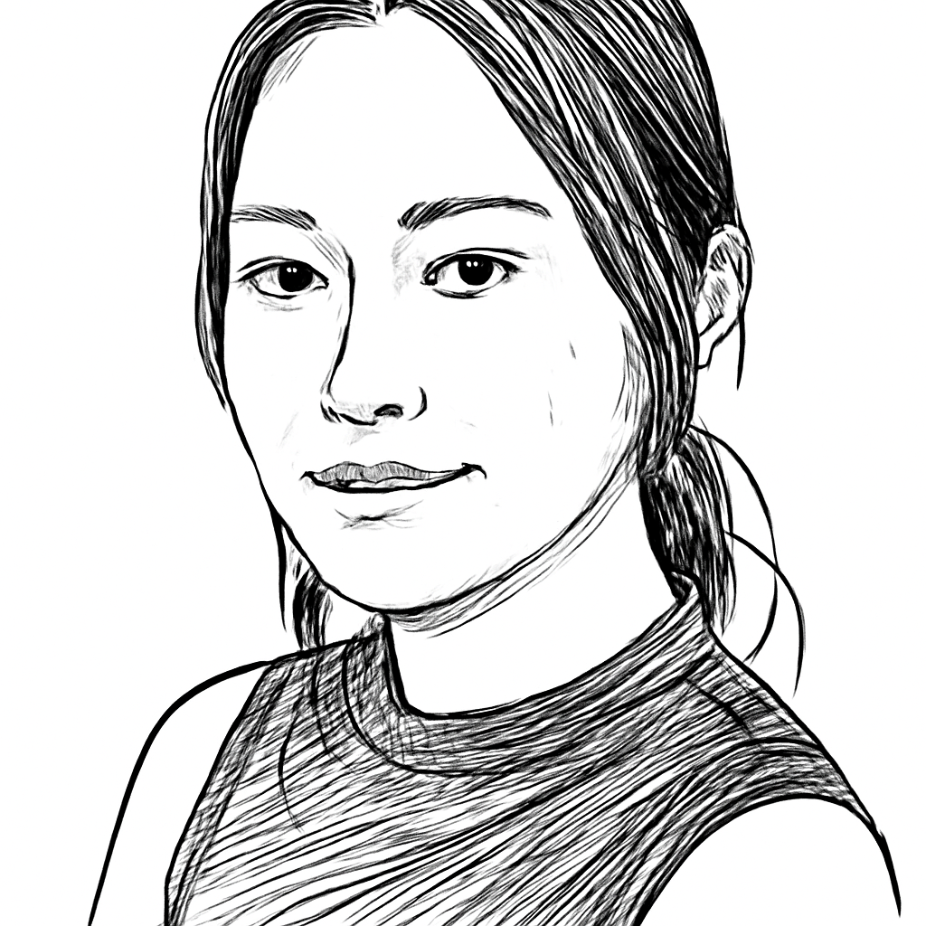 Drawn portrait of Ai Fujiki