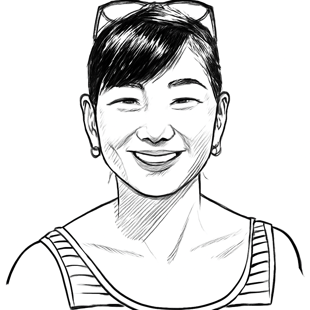 Drawn portrait of Kae Ike Lim