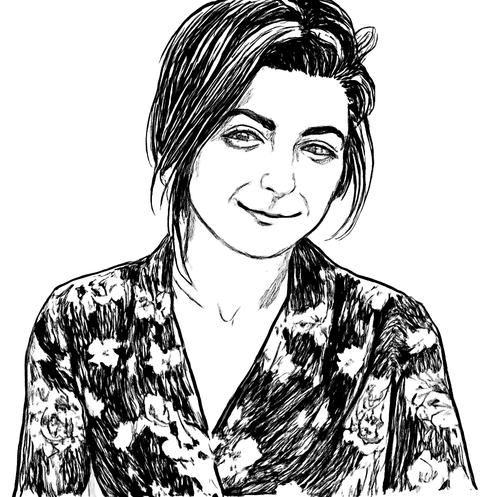 Drawn portrait of Sophie H