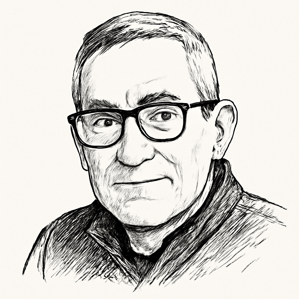 Drawn portrait of Anthony Armstrong