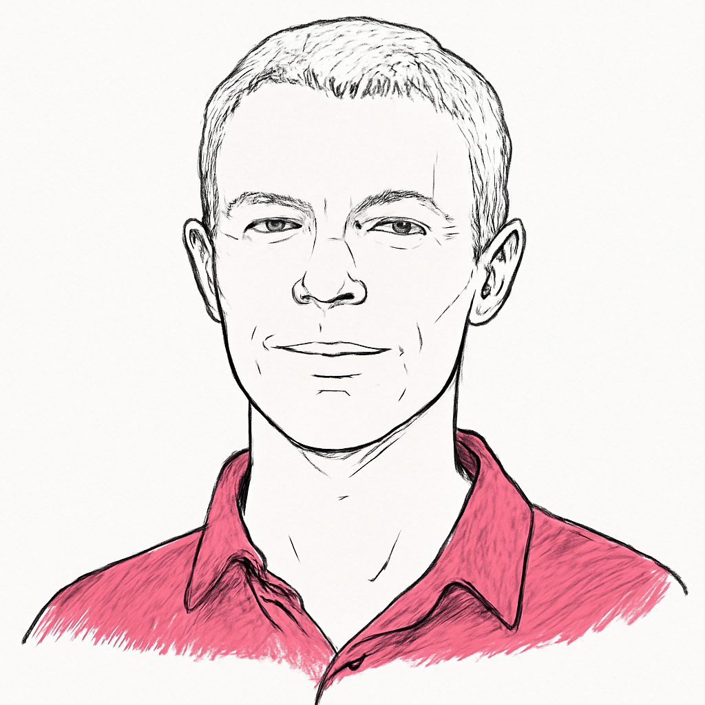 Drawn portrait of Dan Hendrycks