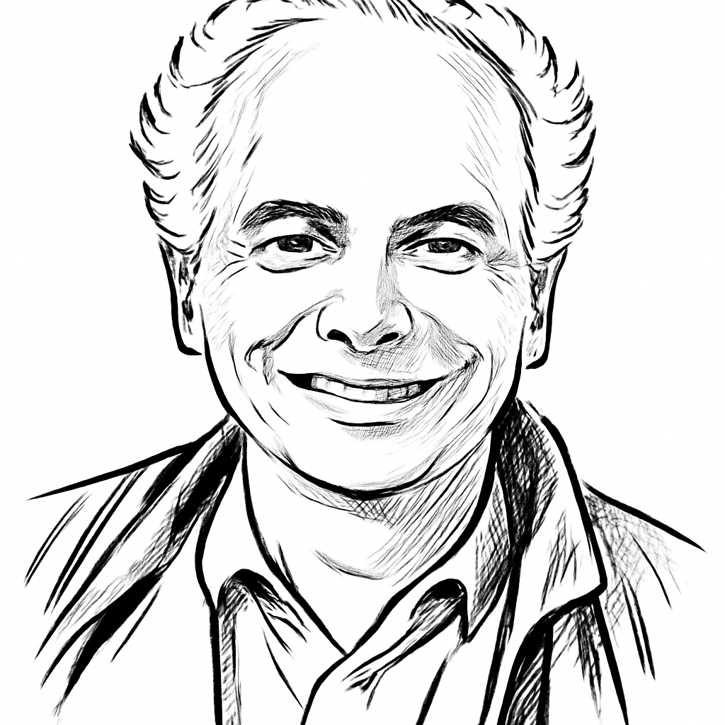 Drawn portrait of Bharath Krishnan
