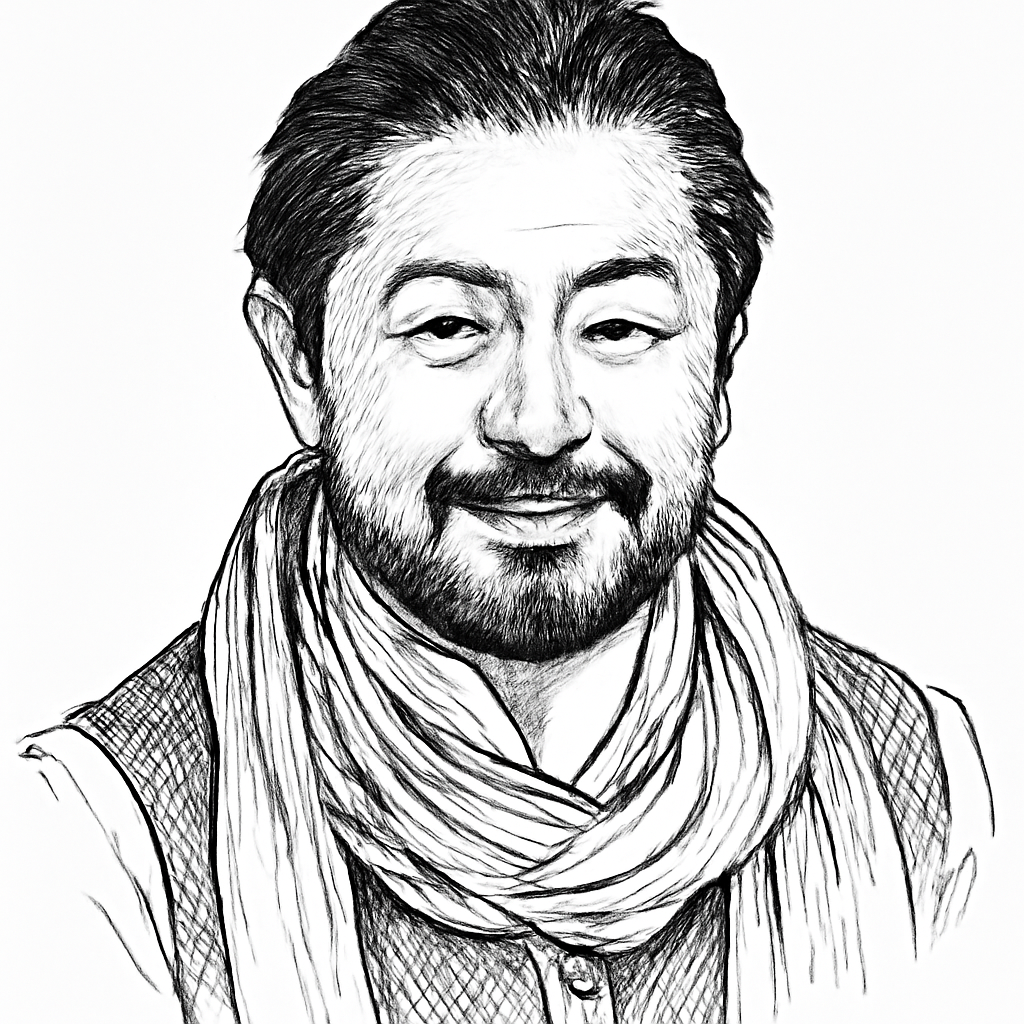 Drawn portrait of Bryan P.