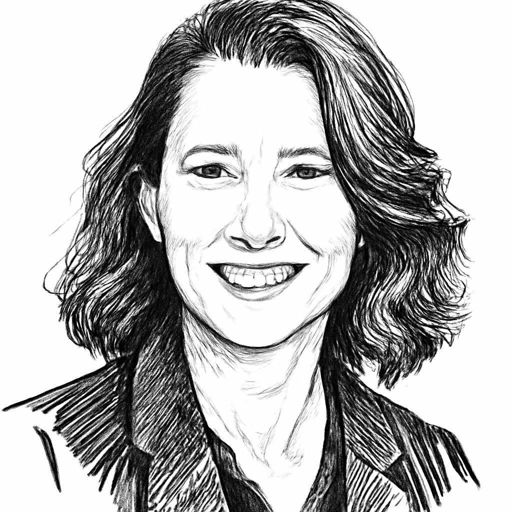 Drawn portrait of Mary Ellen Coe
