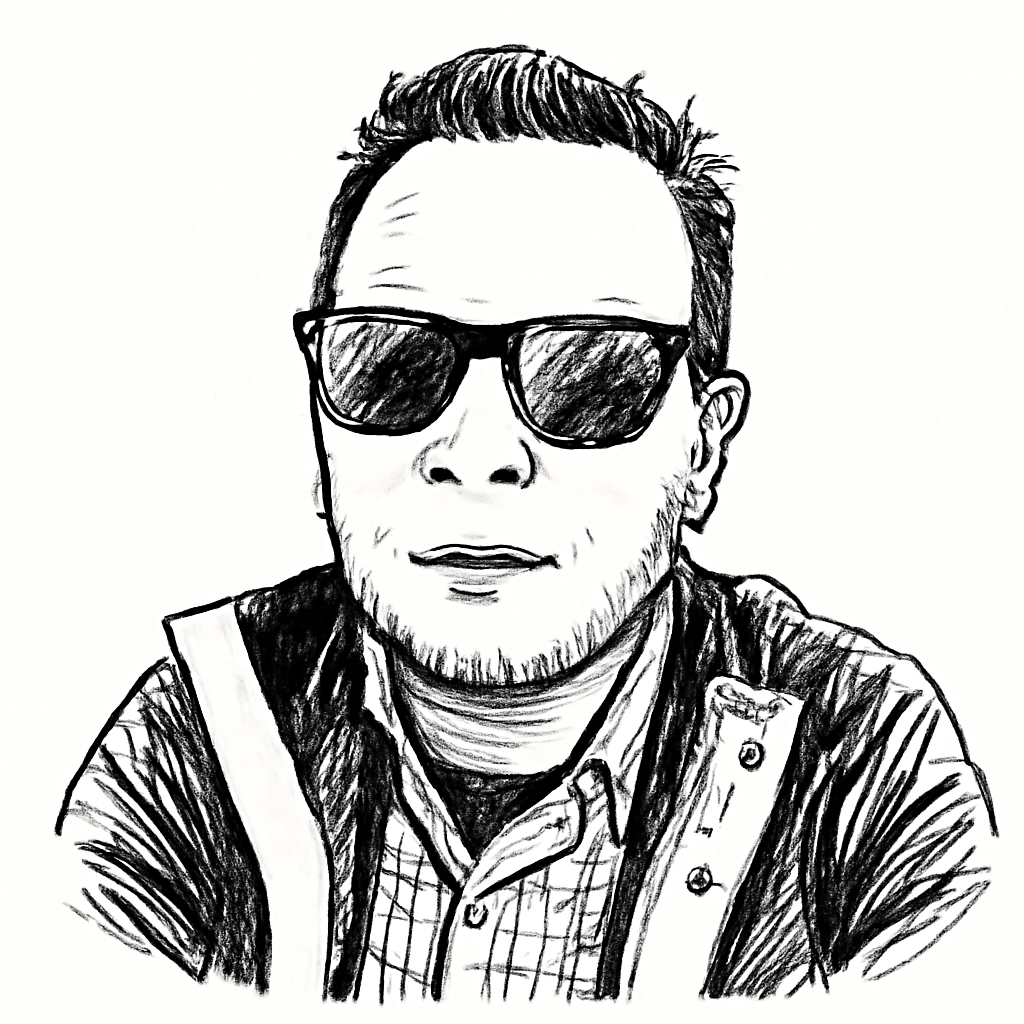 Drawn portrait of Vincent Chiaro