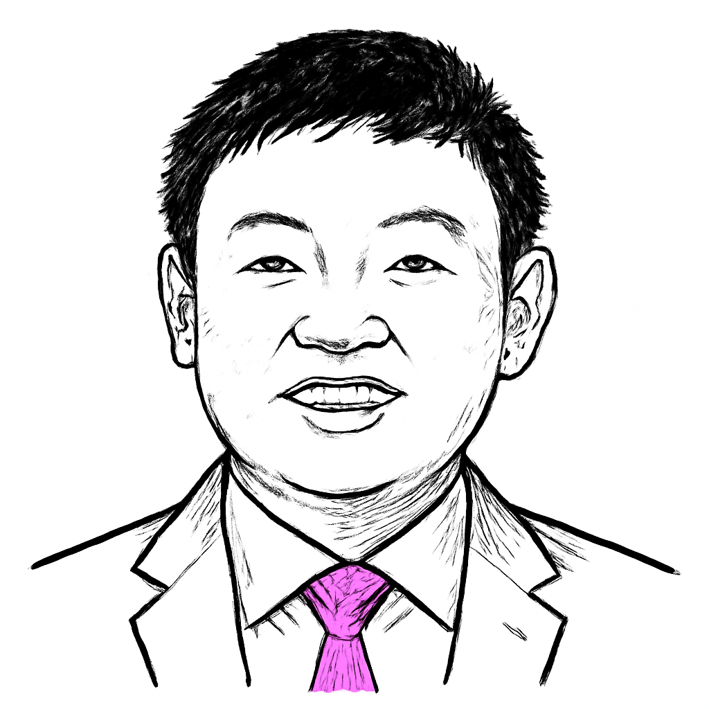 Drawn portrait of Jerry