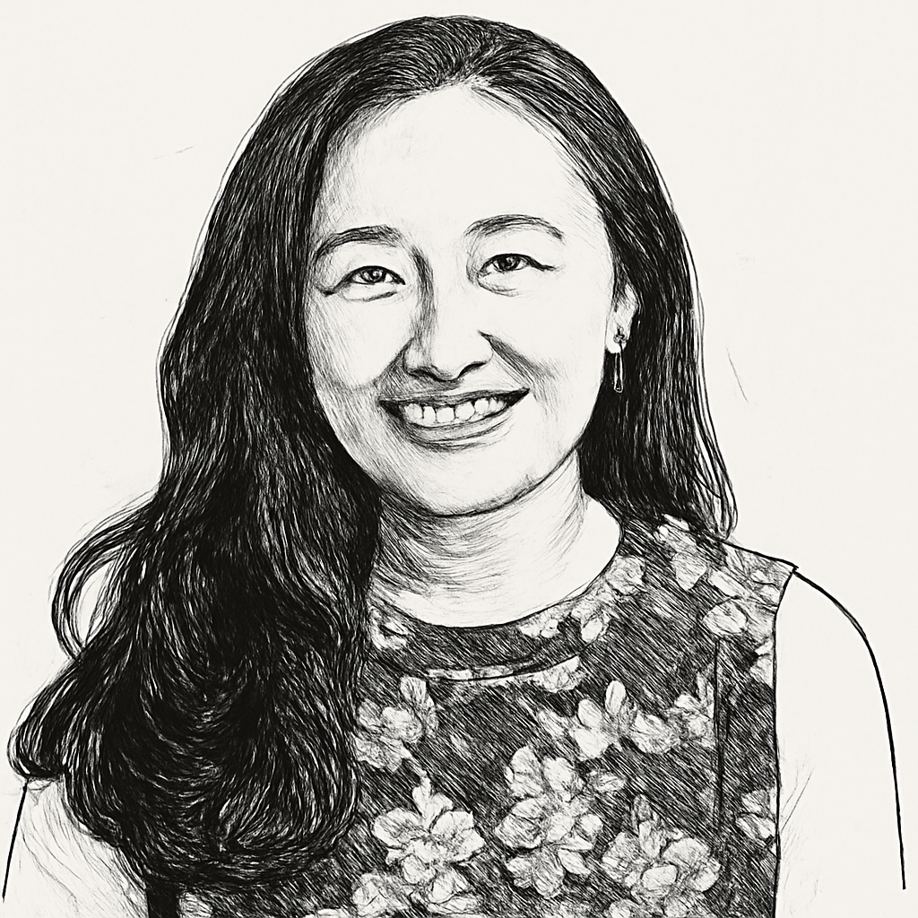 Drawn portrait of Jung Yeon Son
