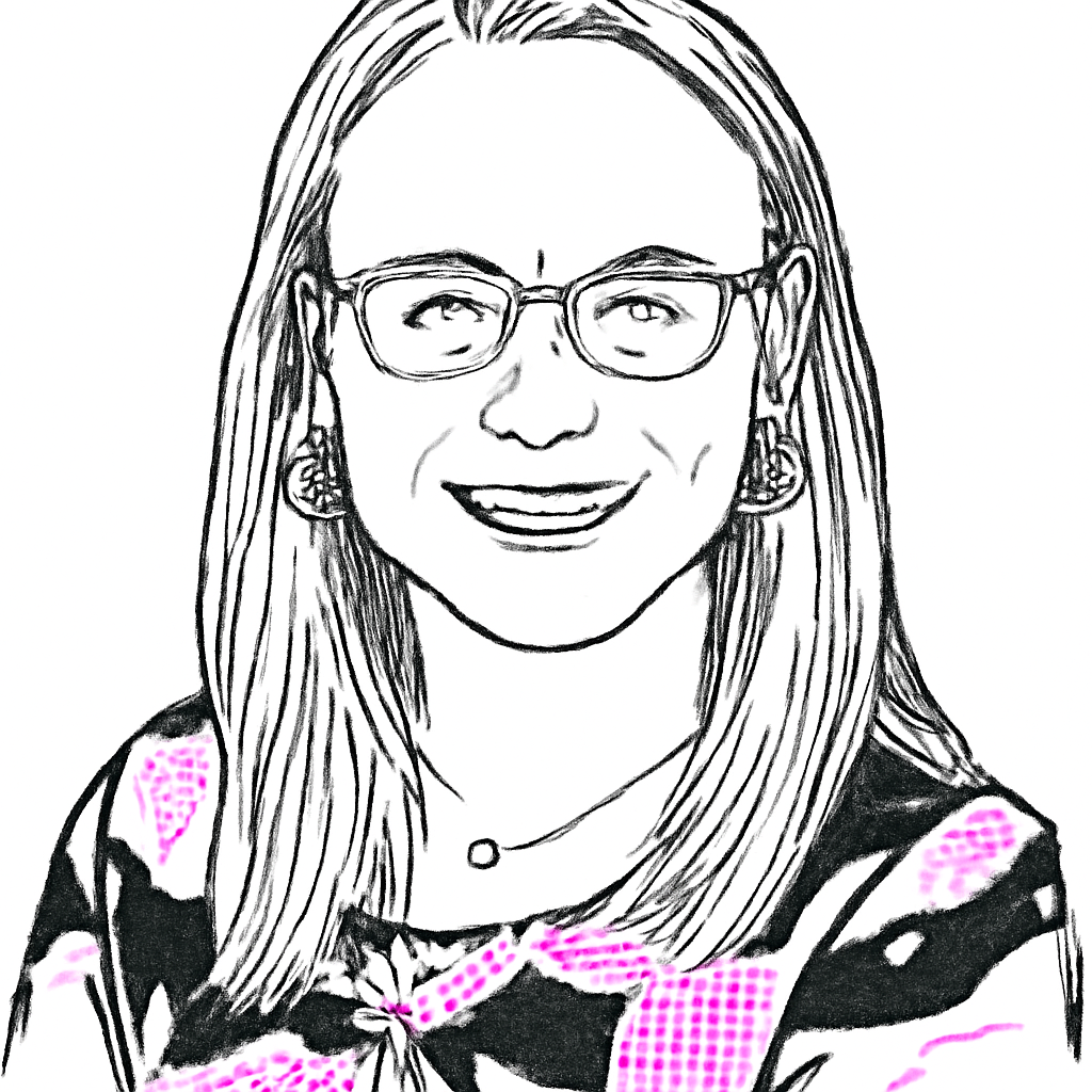 Drawn portrait of Nicole Leverich