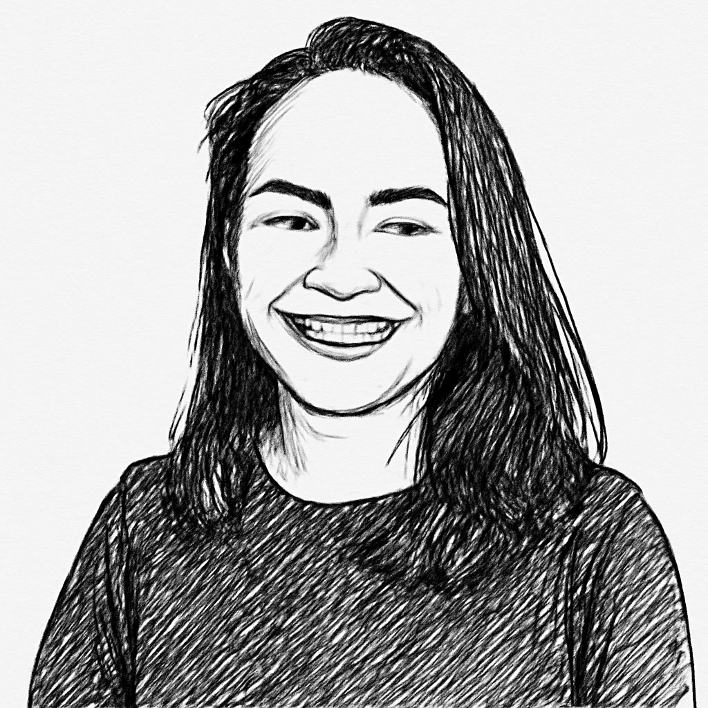 Drawn portrait of Patricia Feria Lim