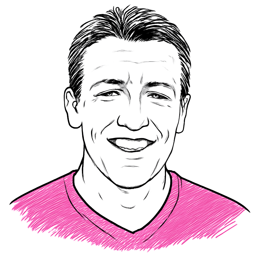 Drawn portrait of Shawn Carolan