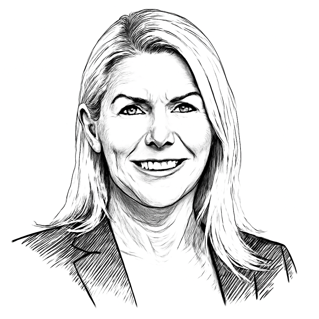 Drawn portrait of Tiffany Spencer