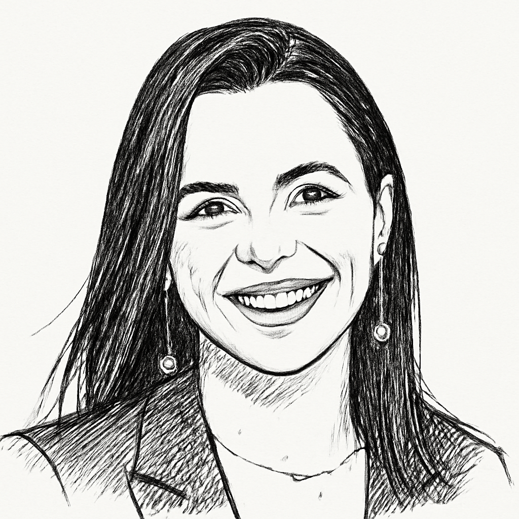 Drawn portrait of Mariana G.