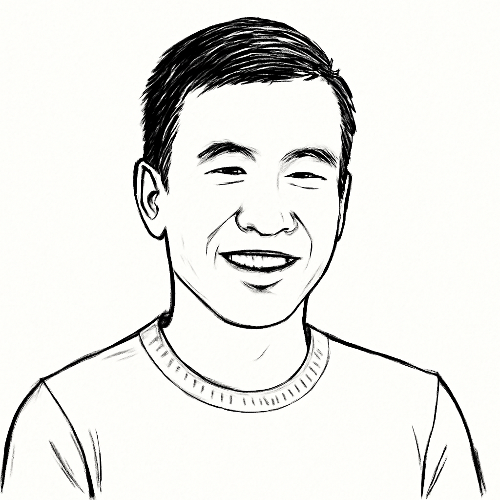 Drawn portrait of Stanley Tang