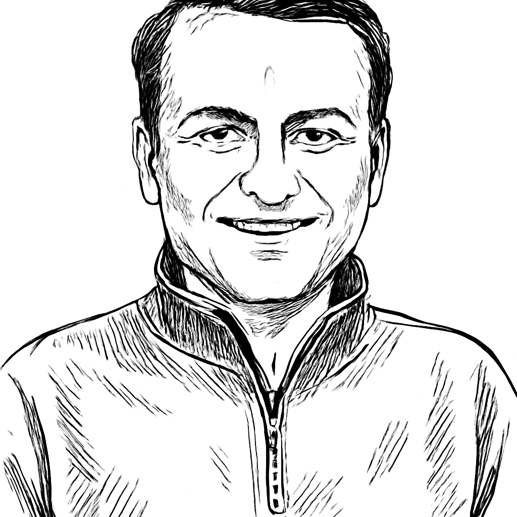 Drawn portrait of Ravi Inukonda