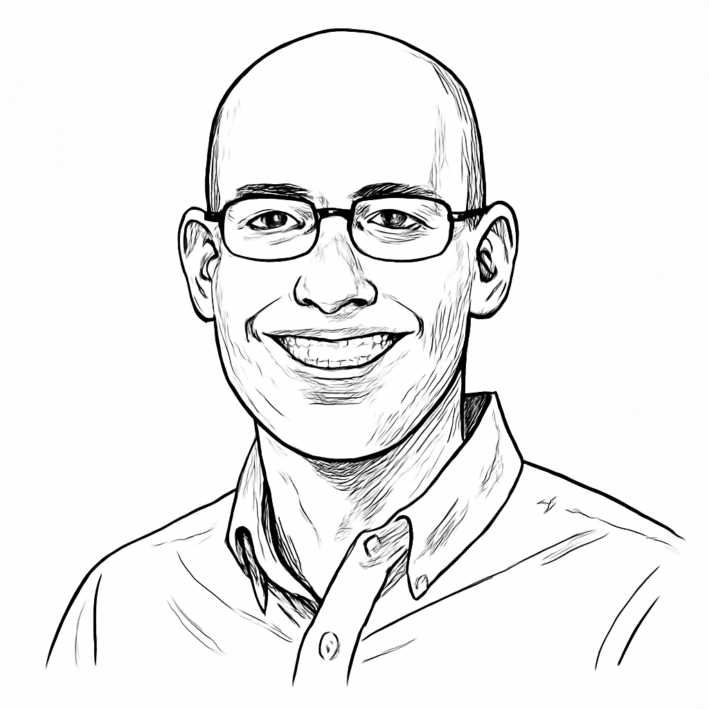 Drawn portrait of Keith Yandell