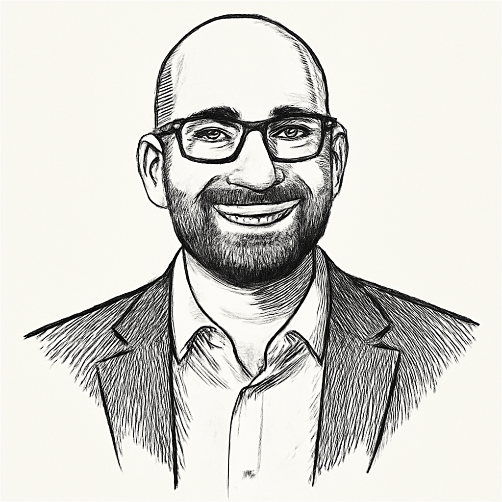 Drawn portrait of Matt Roberts