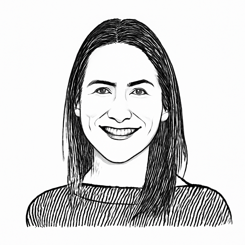 Drawn portrait of Kristen Meredith
