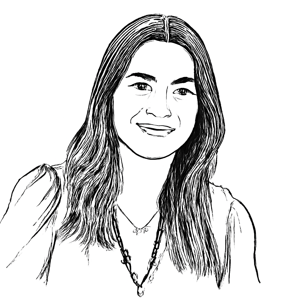 Drawn portrait of Susana Rojas