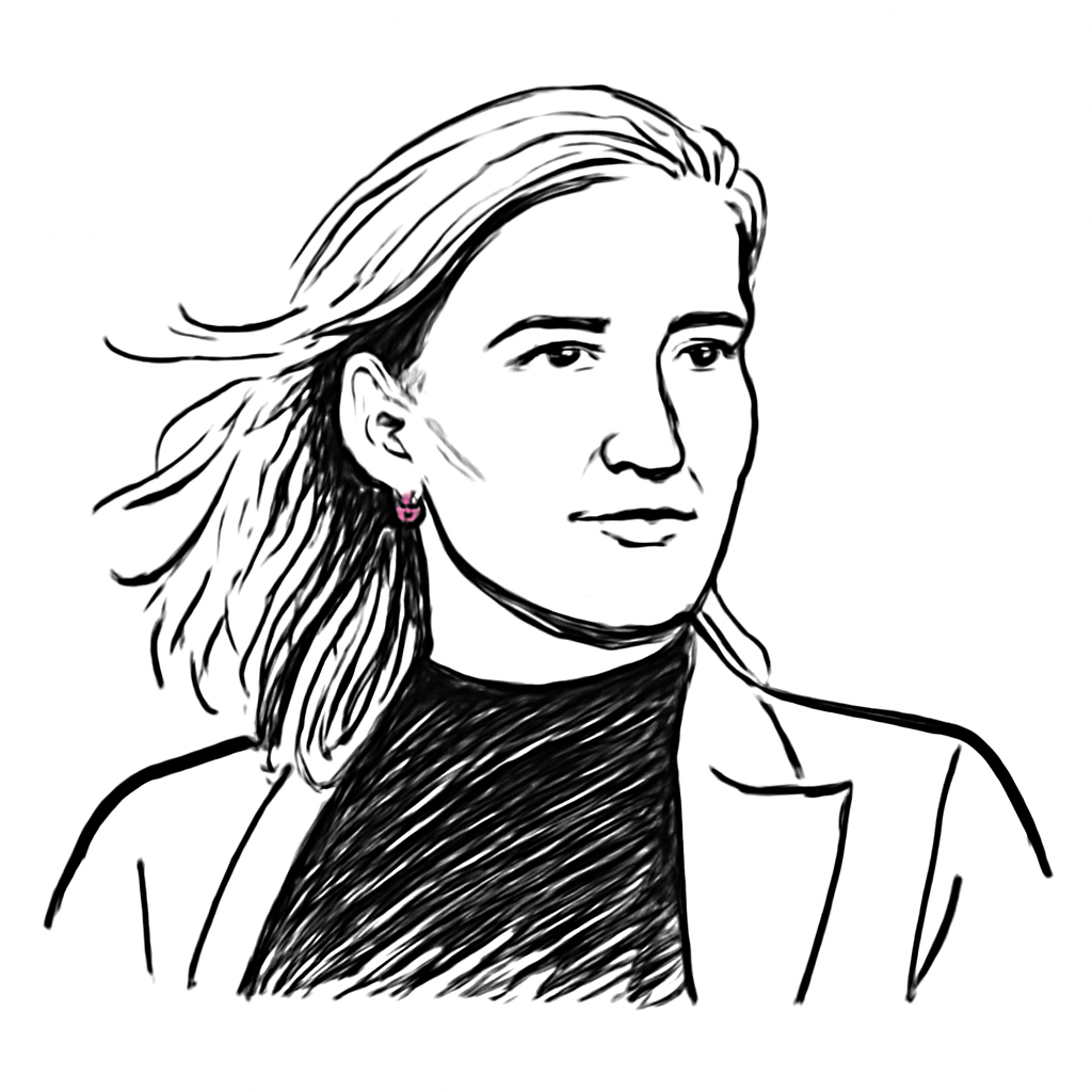 Drawn portrait of Megan Ehrlich