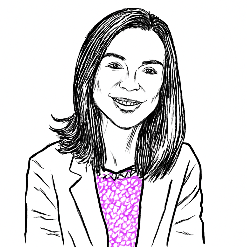 Drawn portrait of Renee Mars